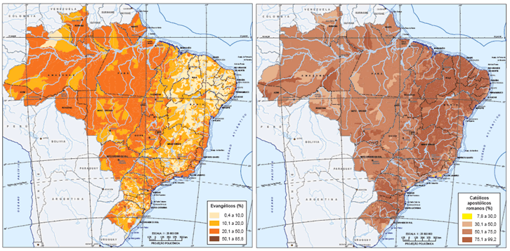 O IBGE e a religião — Cristãos são 86,8% do Brasil; católicos caem