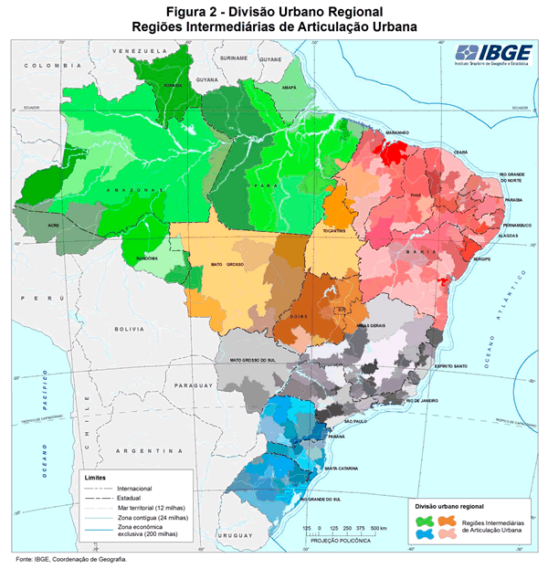 DIVISÃO REGIONAL DO BRASIL/IBGE 